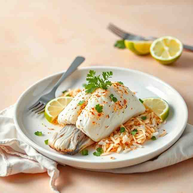 Pacific-Inspired Coconut-Lime Fish - High-Protein Recipe
